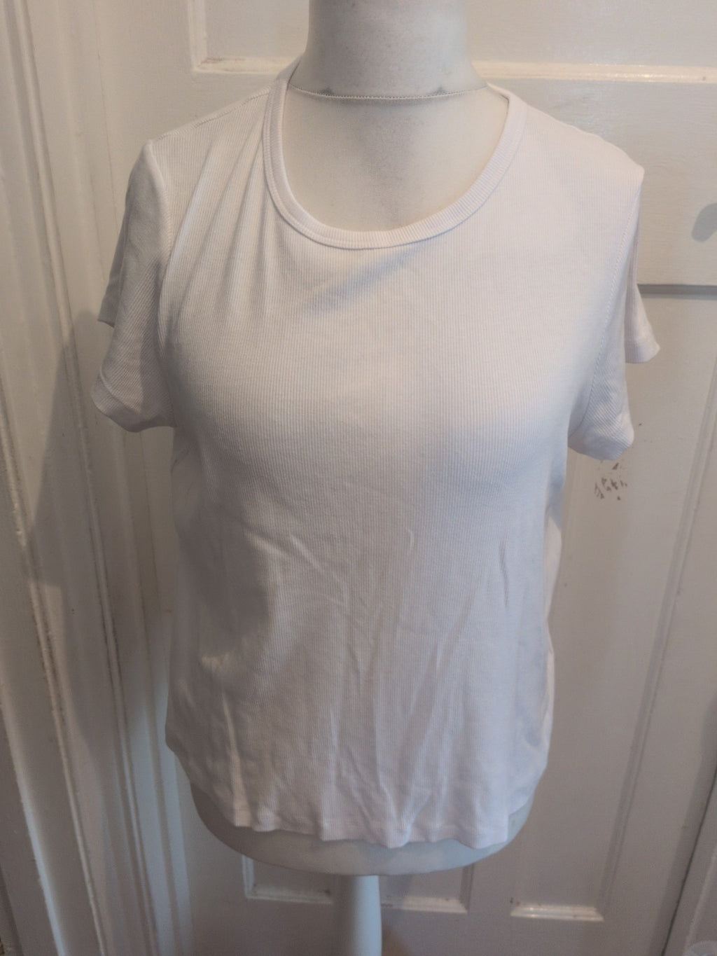 Marks And Spencer 22 Ribbed Short Sleeve T-shirt