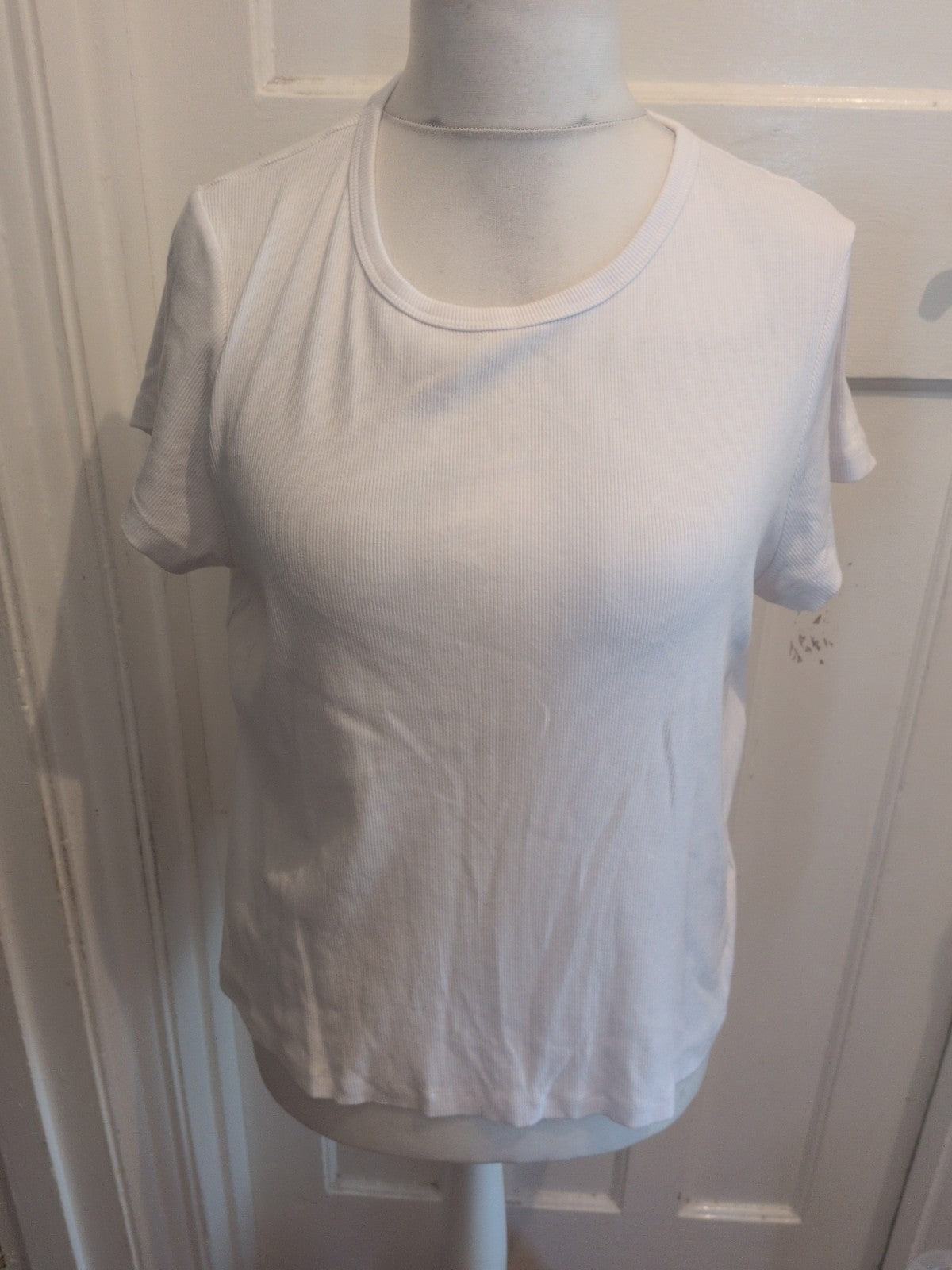 Marks And Spencer 22 Ribbed Short Sleeve T-shirt