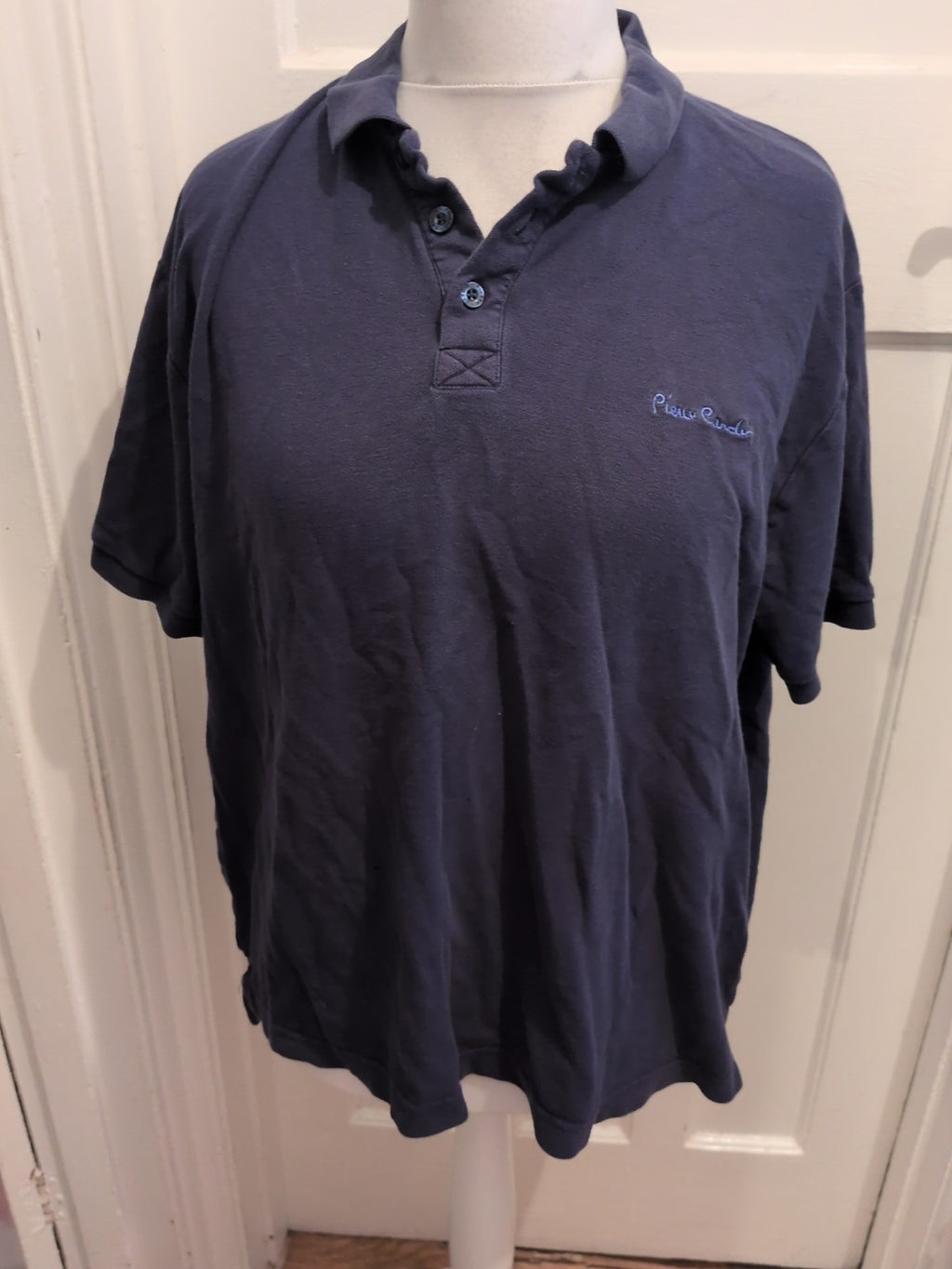Pierre Cardin 2XL Navy Short Sleeve Polo