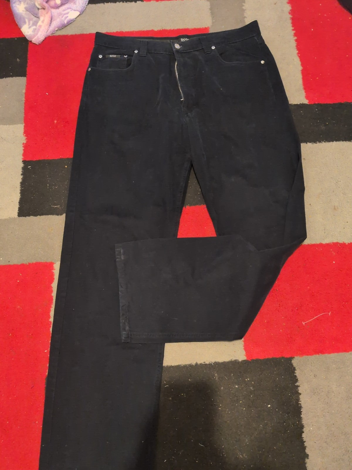 Hugo Boss 36x32 Dark Navy/Black Trousers Chino