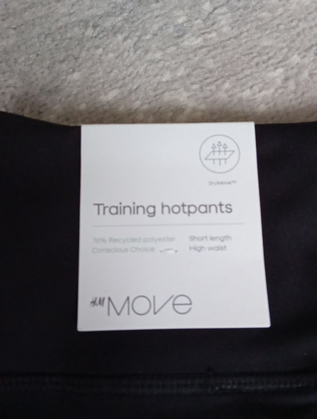 Ladies Brand New Training Hotpants Size Med Black H&M
