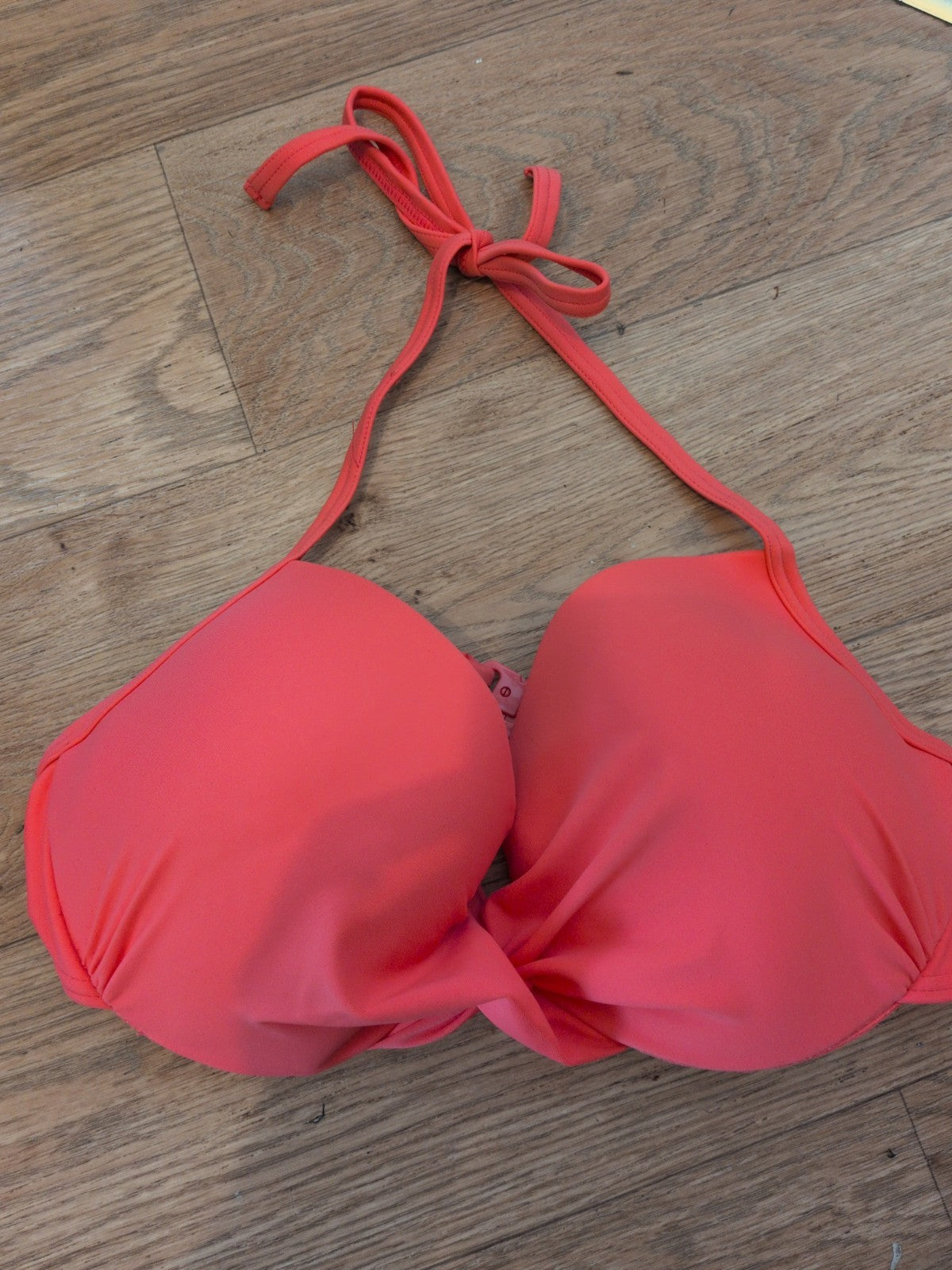 Matalan Holiday Shop 36D Peach Padded Bikini Bra Brand New
