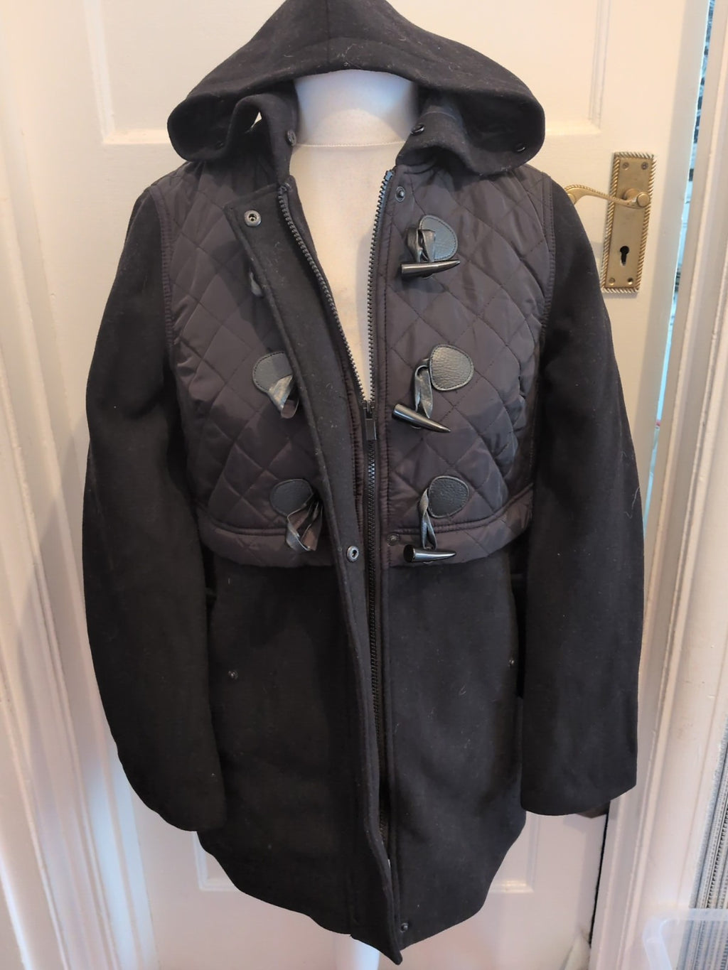 Ladies M&S Collection Size 10 Black Lined Jacket