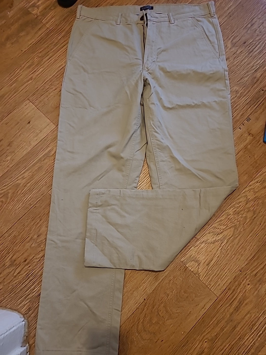 Mens Lands End Size 36" Putty Thick High Quality Chino