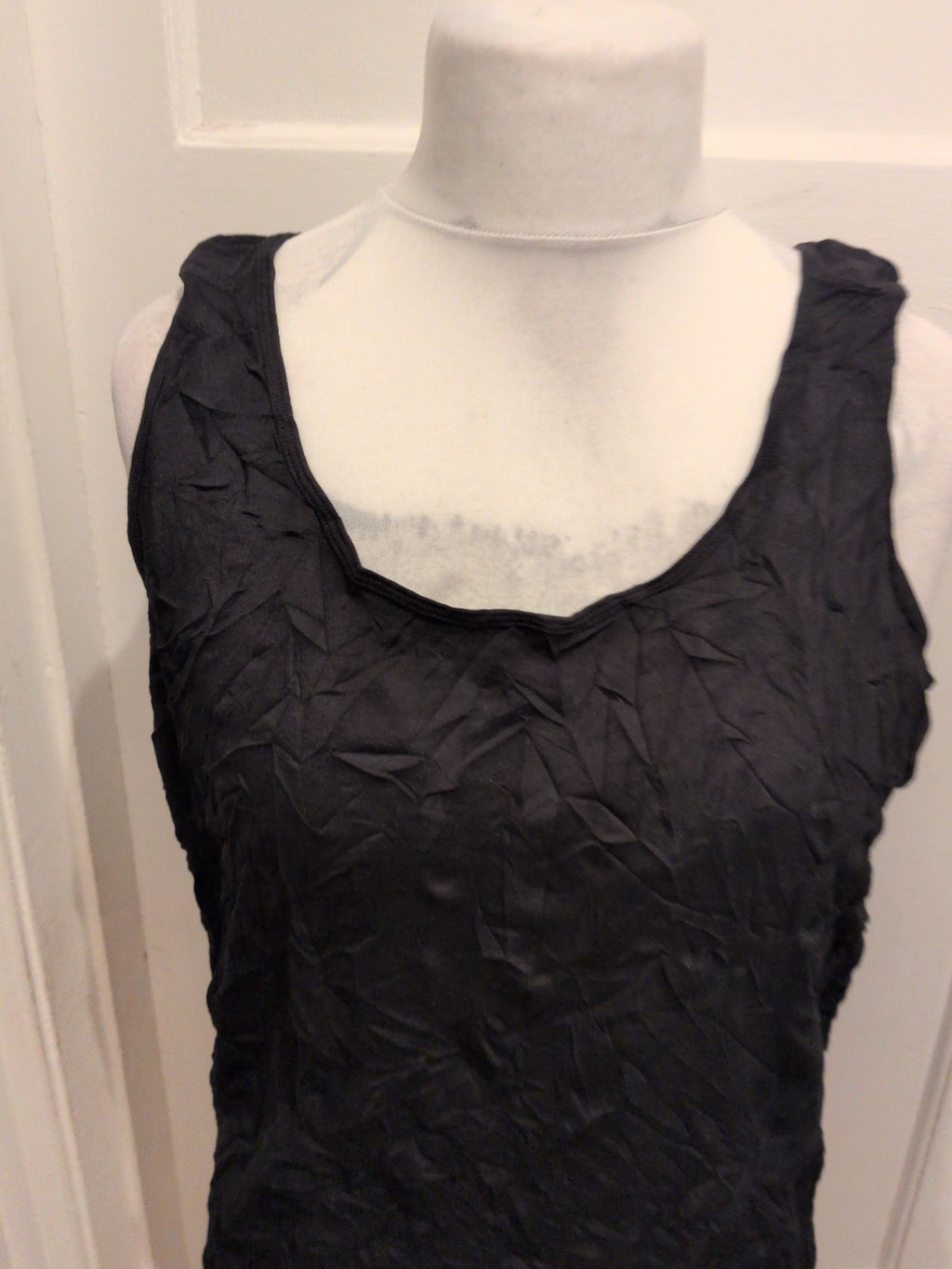 George Basics 22 Fitted Vest Black Sleeveless T-shirt