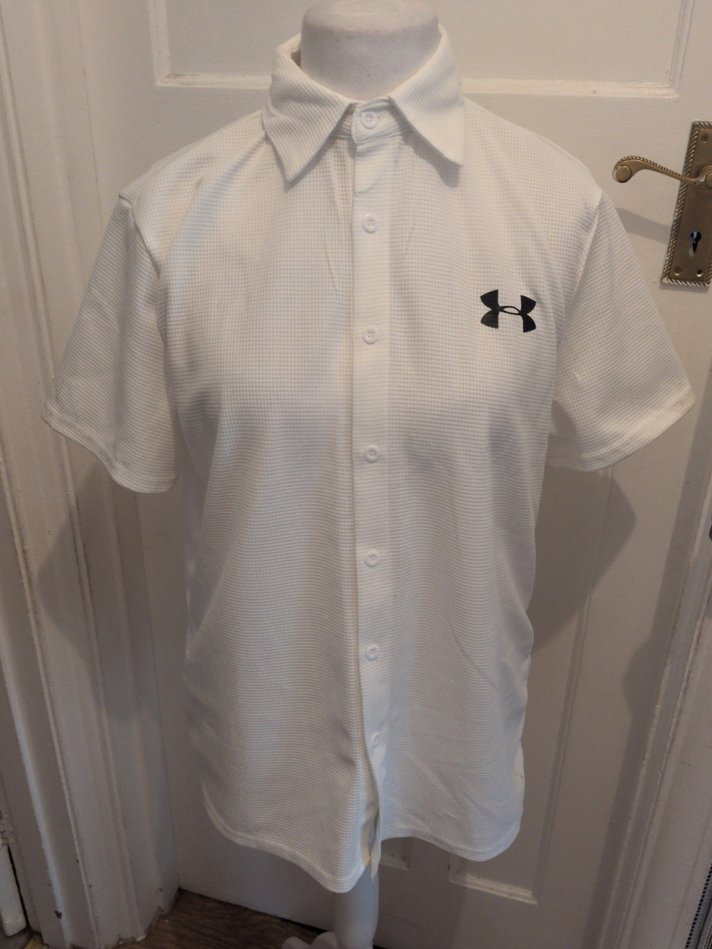 Under Armour Medium White Short Sleeve Polo