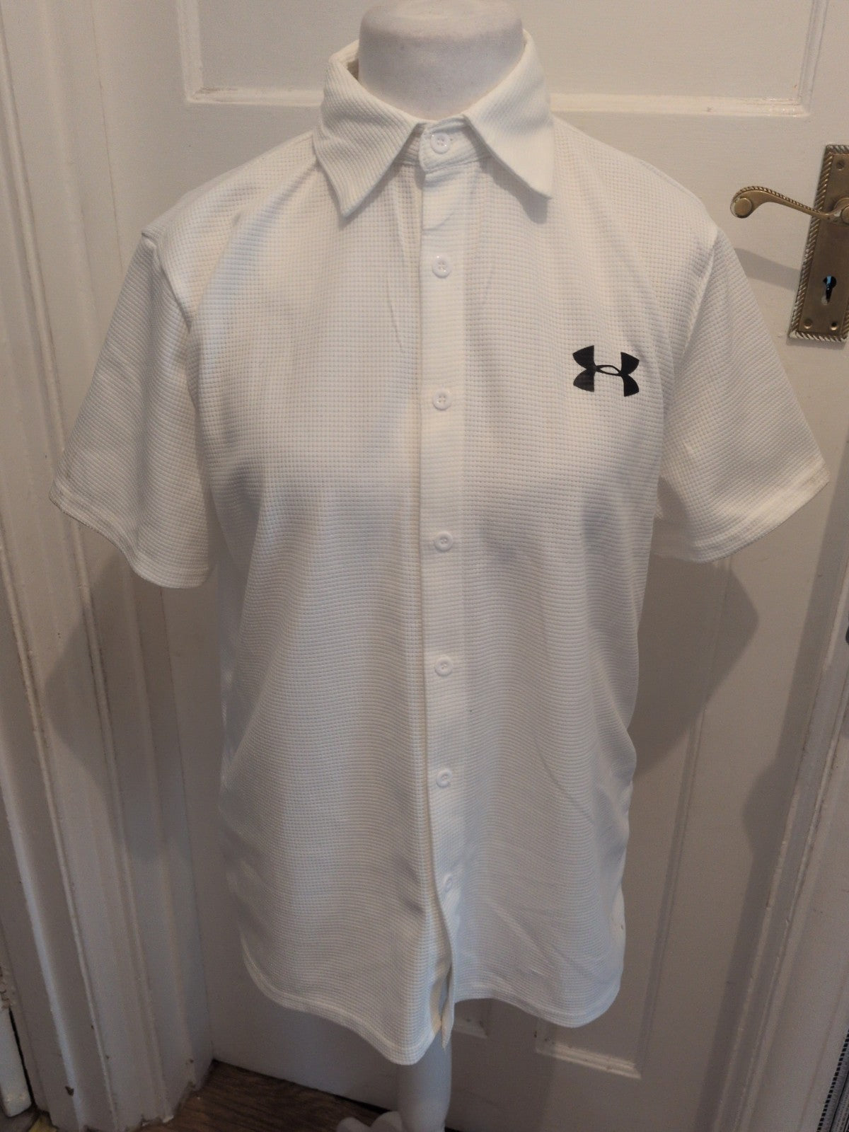 Under Armour Medium White Short Sleeve Polo