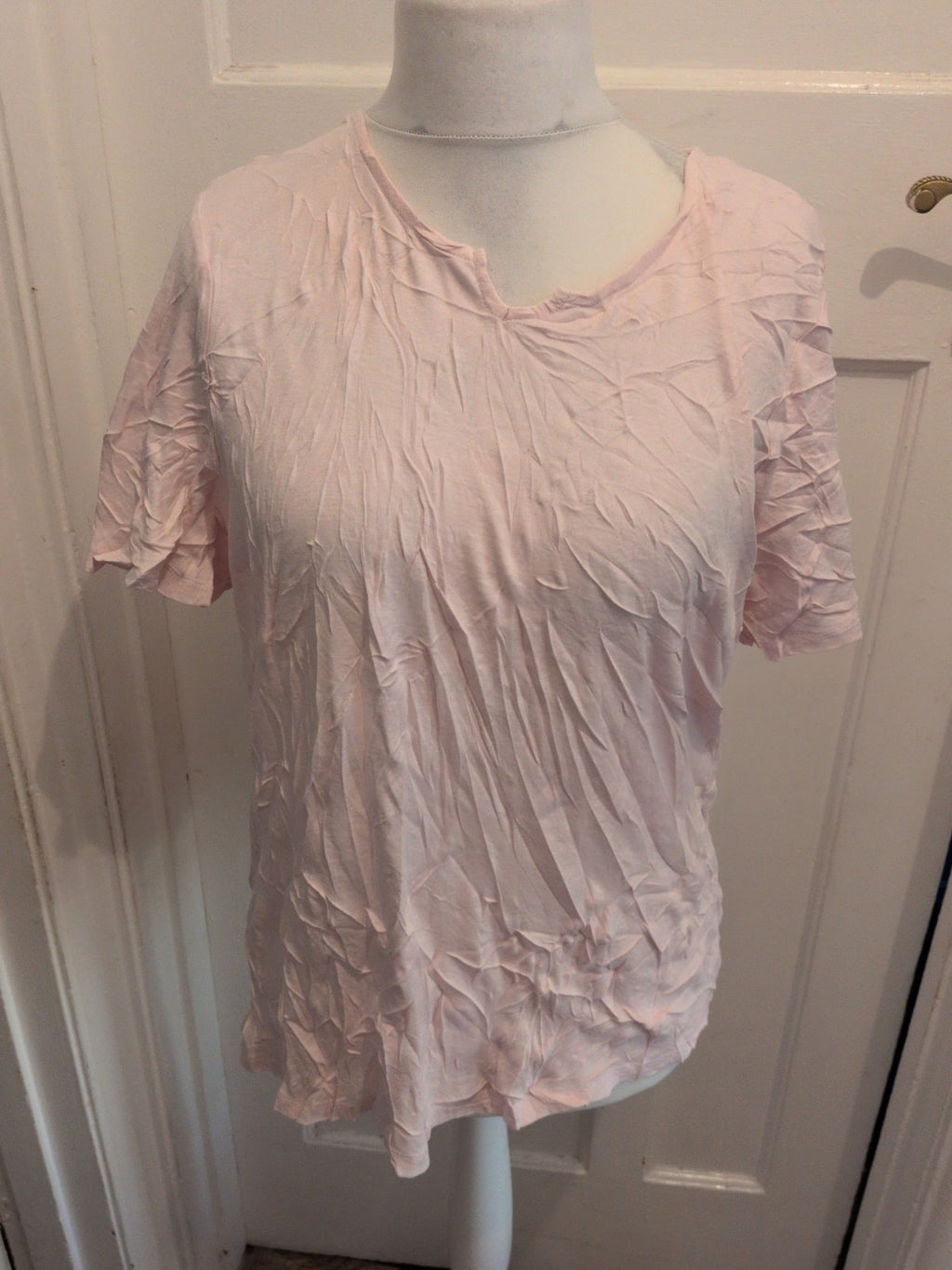 Bonmarche 22 Pale Pink T-shirt Short Sleeve