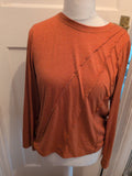 Large Orange Long Sleeve T-shirt