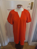 Ladies Shein Size Medium Red Short Sleeved Dress