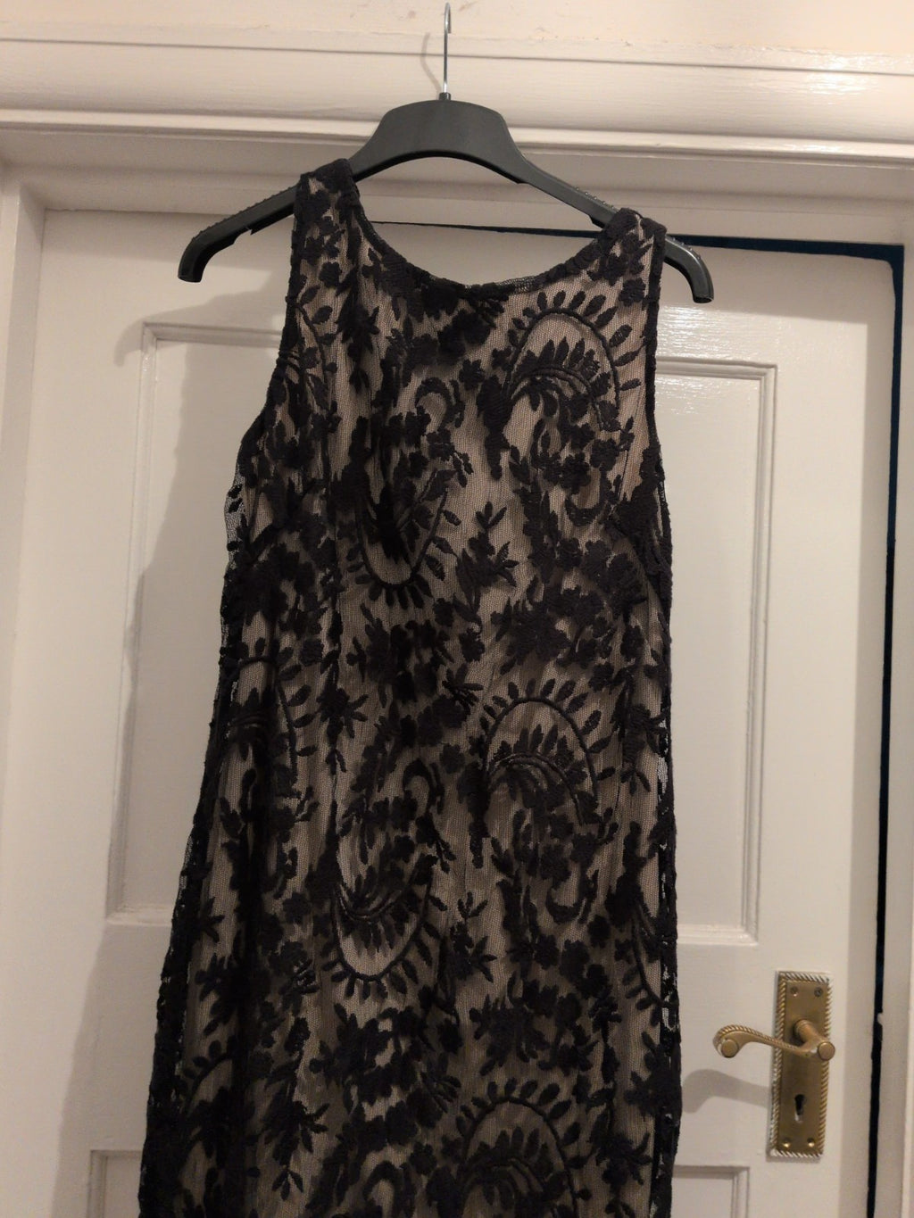 Wallis 10 Black Mesh Lined Sleeveless Dress