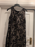 Wallis 10 Black Mesh Lined Sleeveless Dress