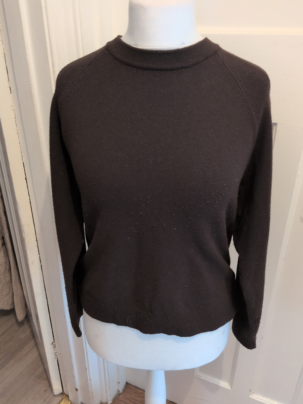 Next Medium Dark Brown/Black Round Neck Jumper