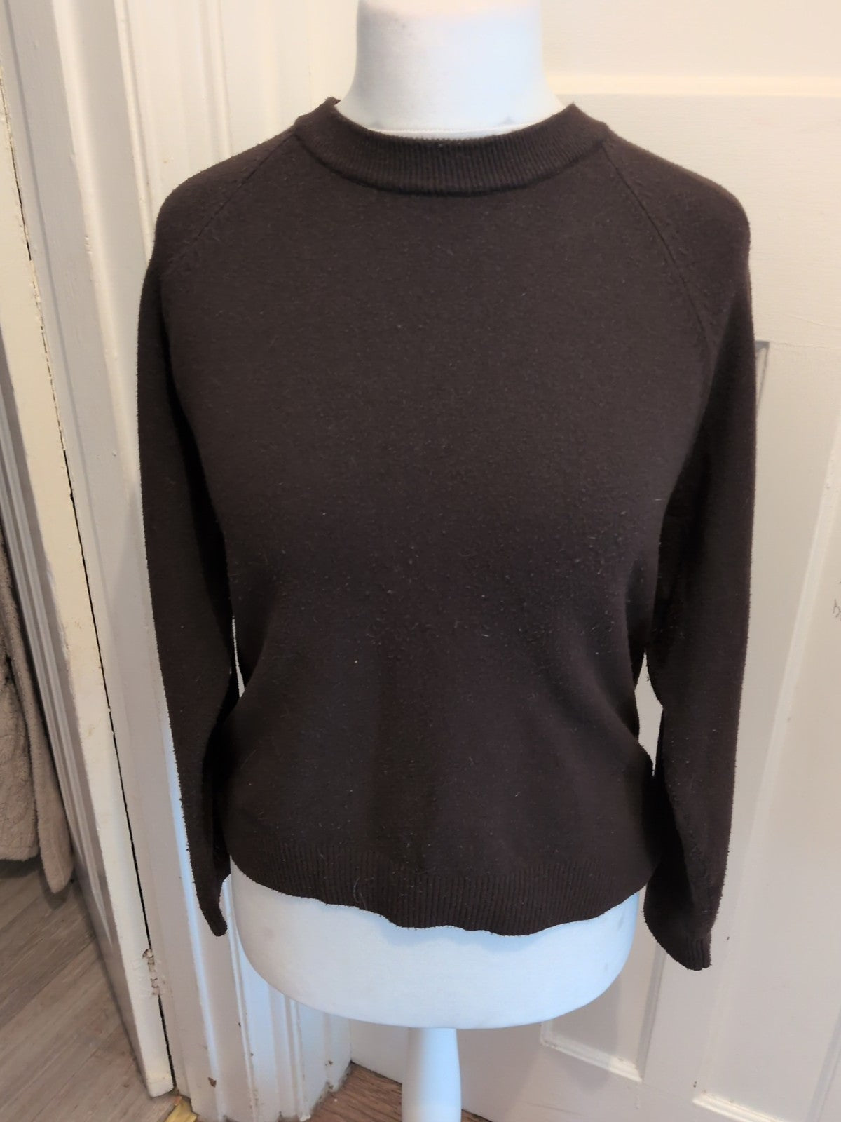Next Medium Dark Brown/Black Round Neck Jumper