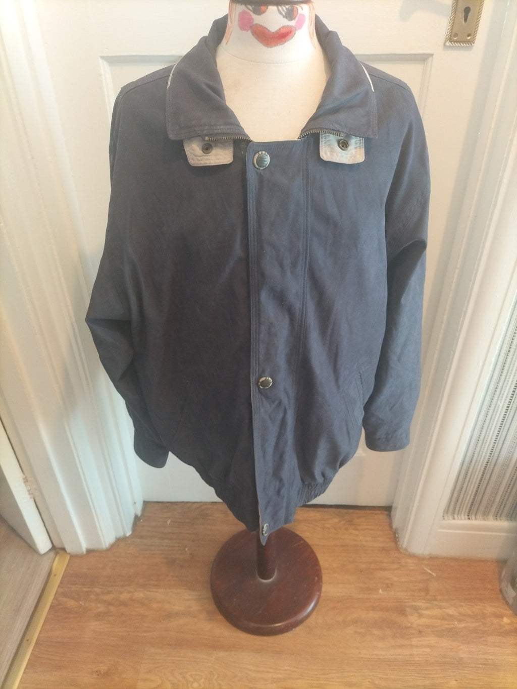 Mens Micro Size 42" Navy Long Sleeved Jacket