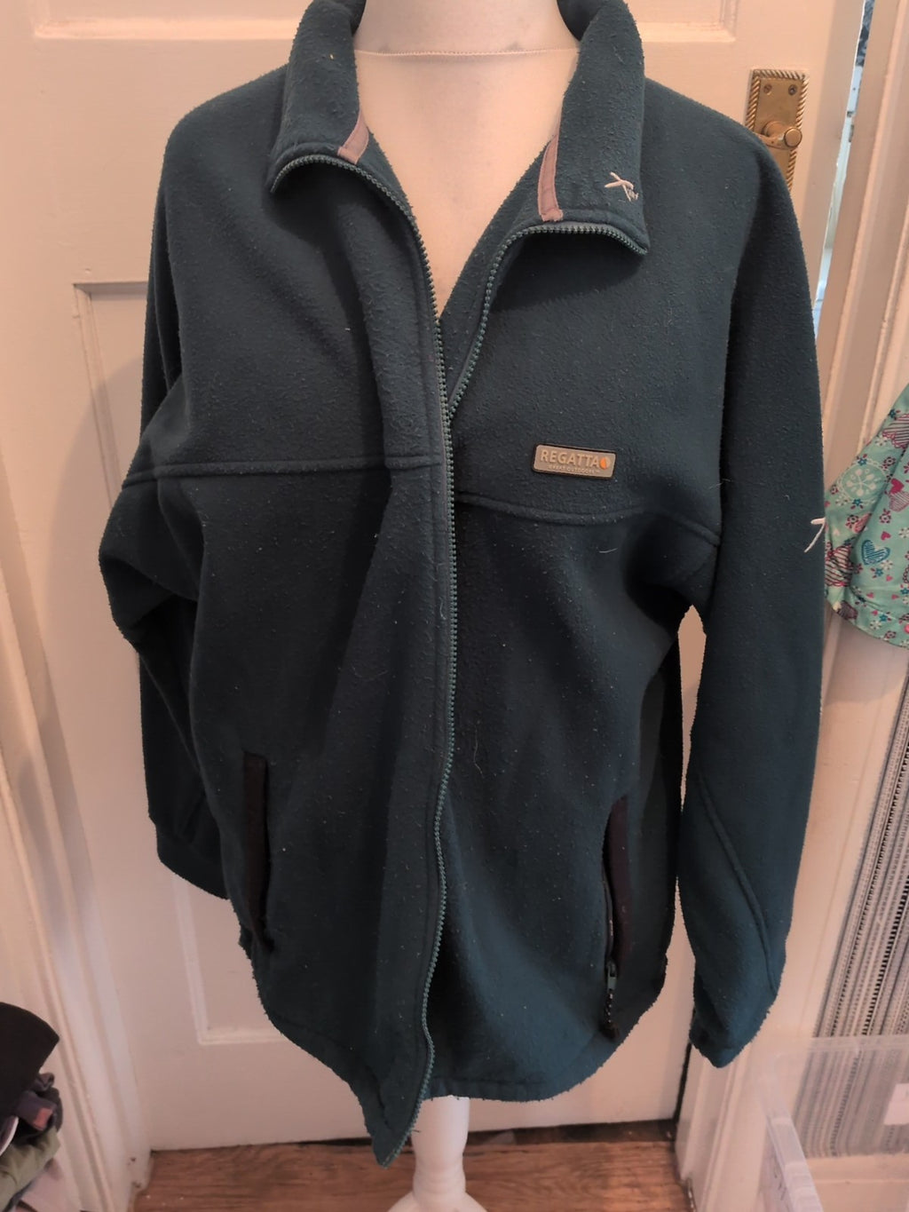 Regatta Large 42" Green Bobbling Full Zip Jumper
