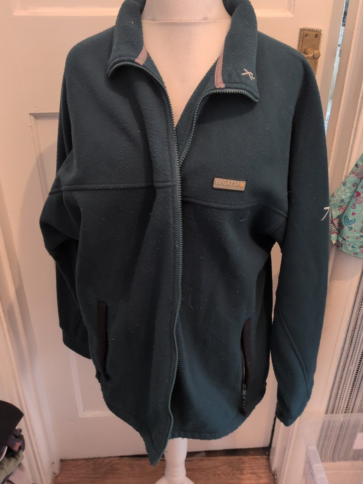 Regatta Large 42" Green Bobbling Full Zip Jumper