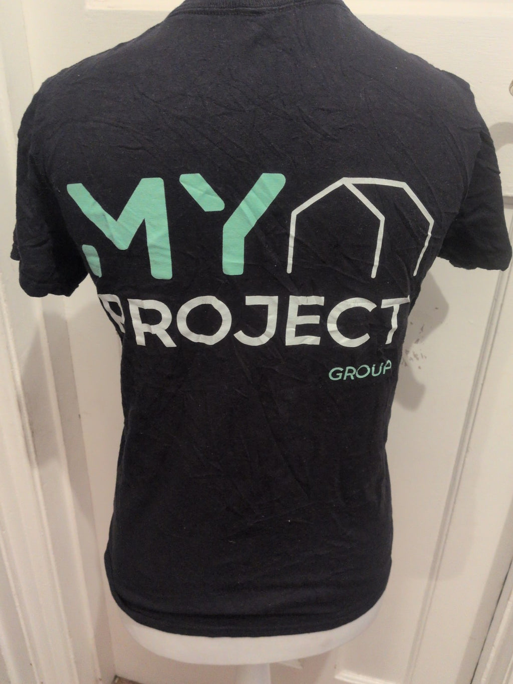 Gildan Small Black My Project Print Short Sleeve T-shirt