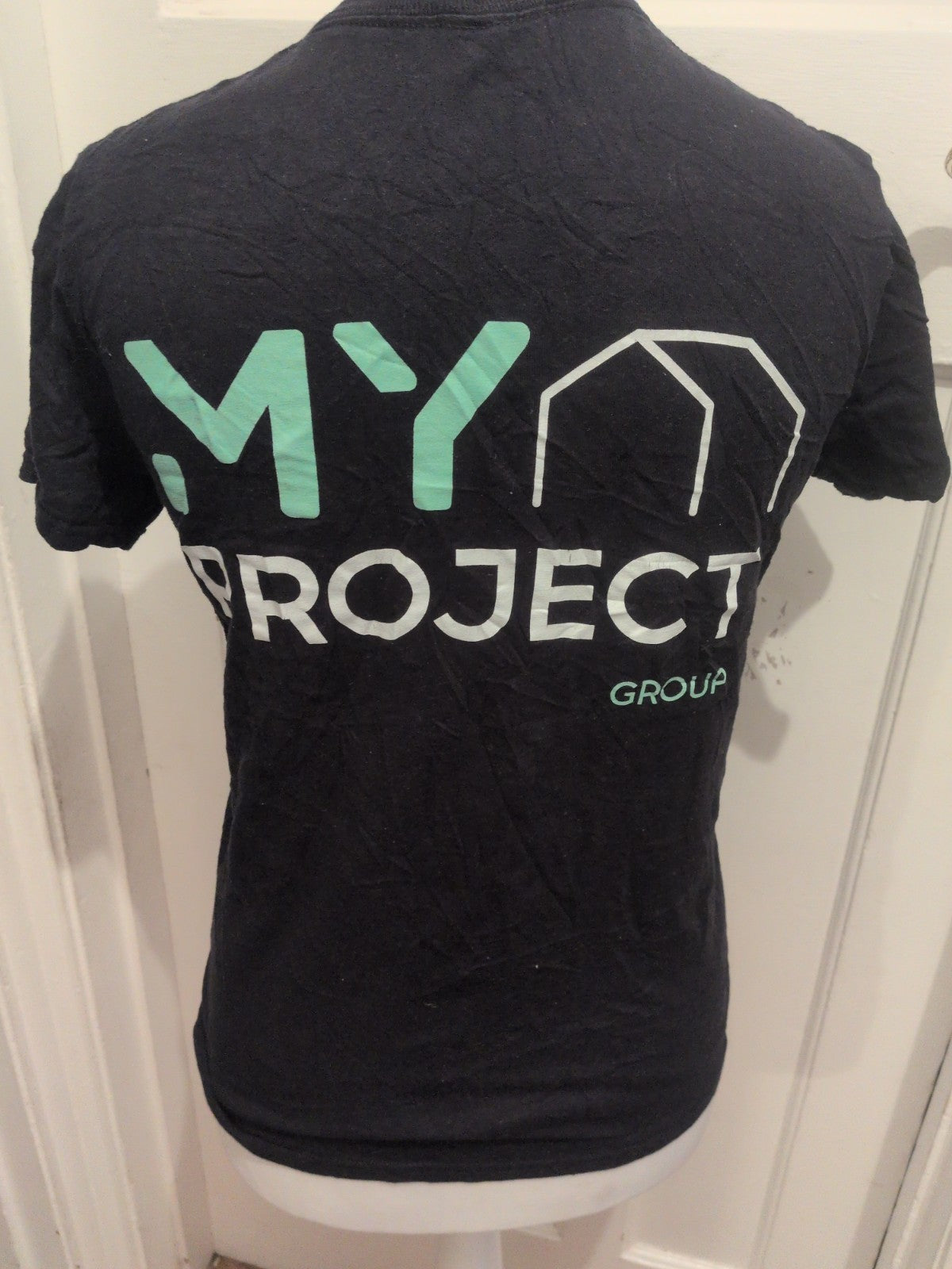 Gildan Small Black My Project Print Short Sleeve T-shirt
