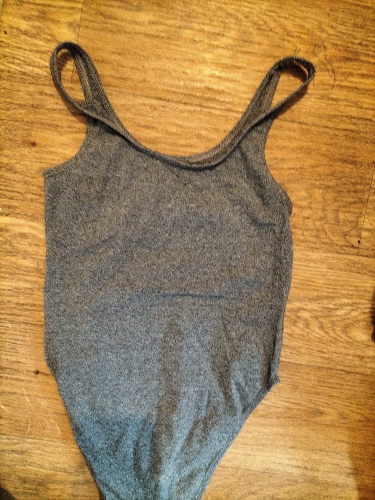 Girls Age 10 Years Grey Sleeveless Bodysuit