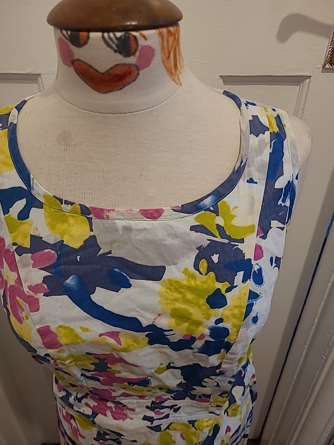 Ladies Adini Size Small Multi Coloured Sleeveless Dress