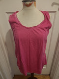 Ladies Creation Size 16 Hot Pink Sleeveless Tank Vest Tshirt