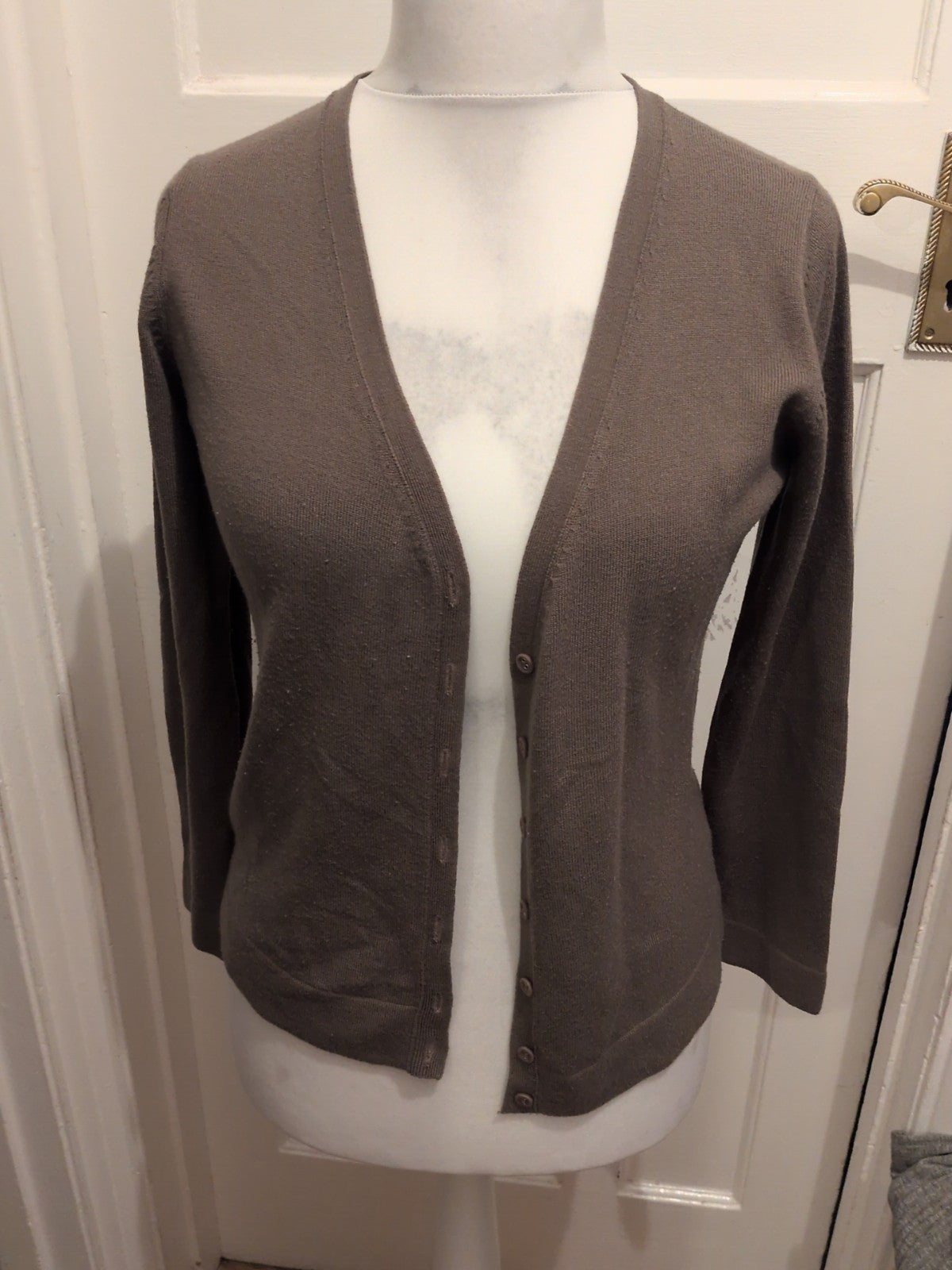 Marks And Spencer 16 Expresso Cardigan Buttoned