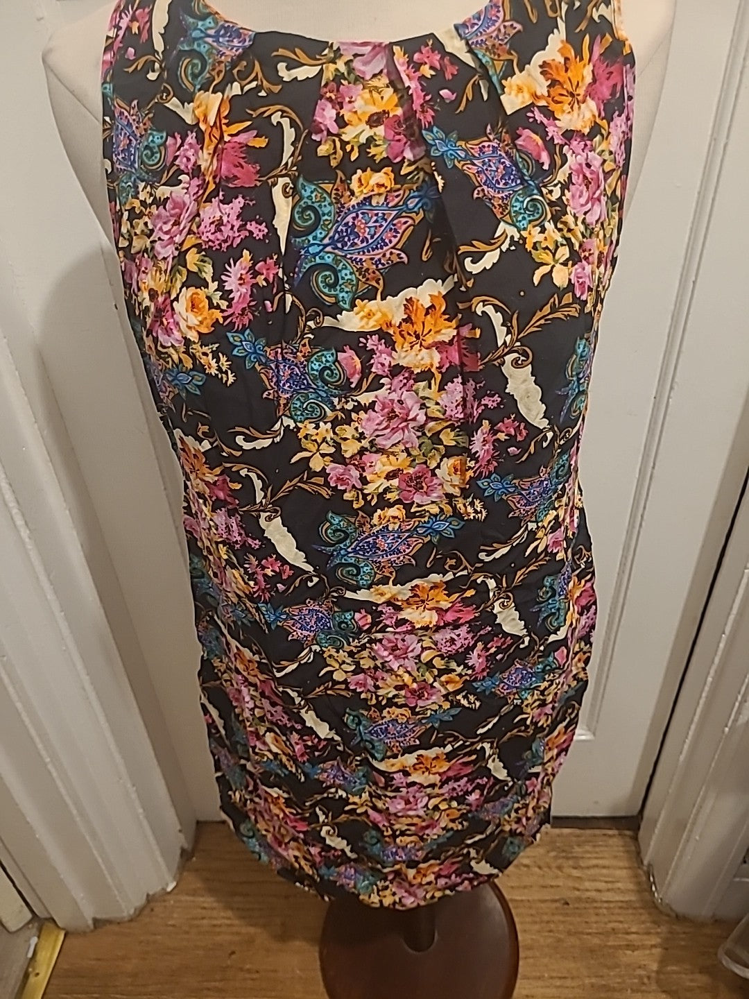 Ladies New Look Size 12 Bright Coloured Sleeveless Dress