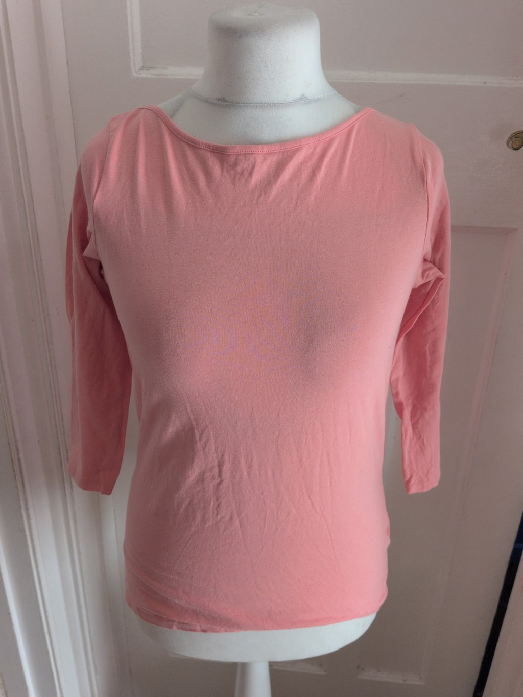 Primark 16 Pink T-shirt Stretch Slash Neck