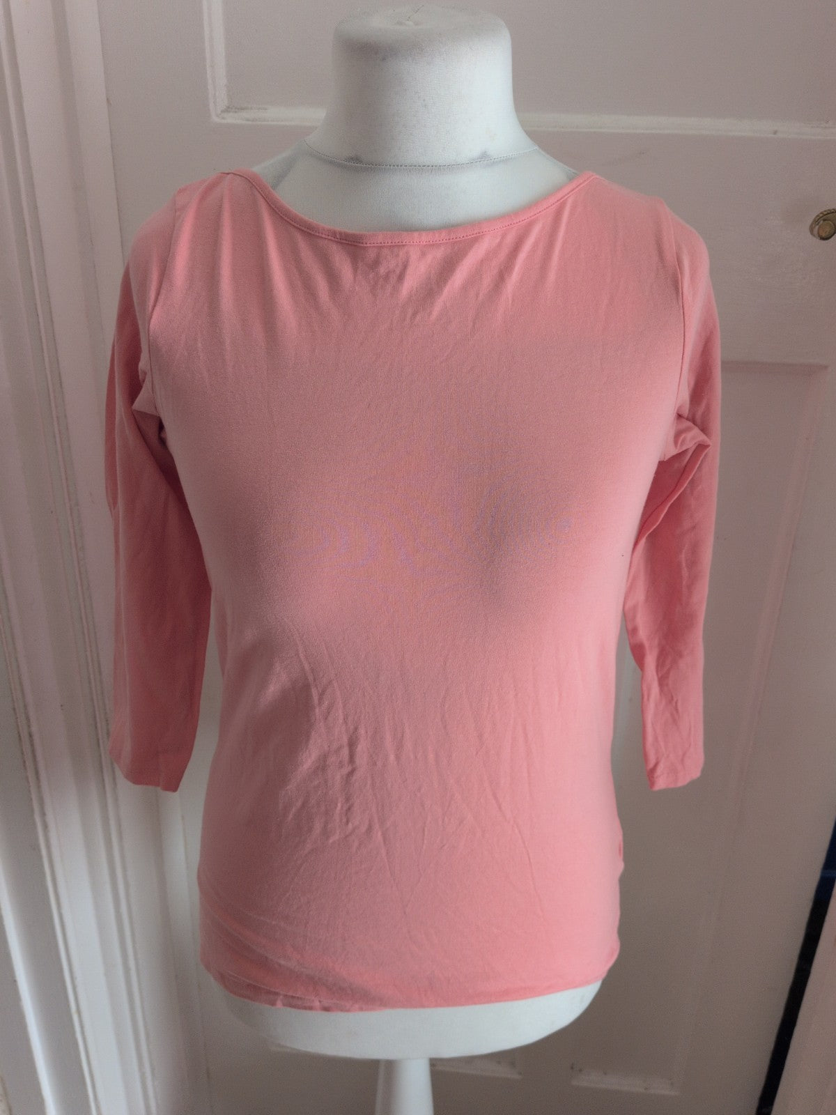 Primark 16 Pink T-shirt Stretch Slash Neck