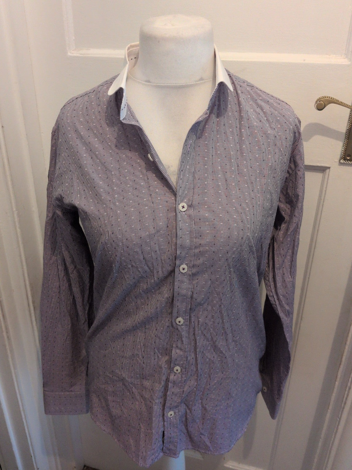Steel & Jelly Large Purple Pattern Long Sleeve Shirt