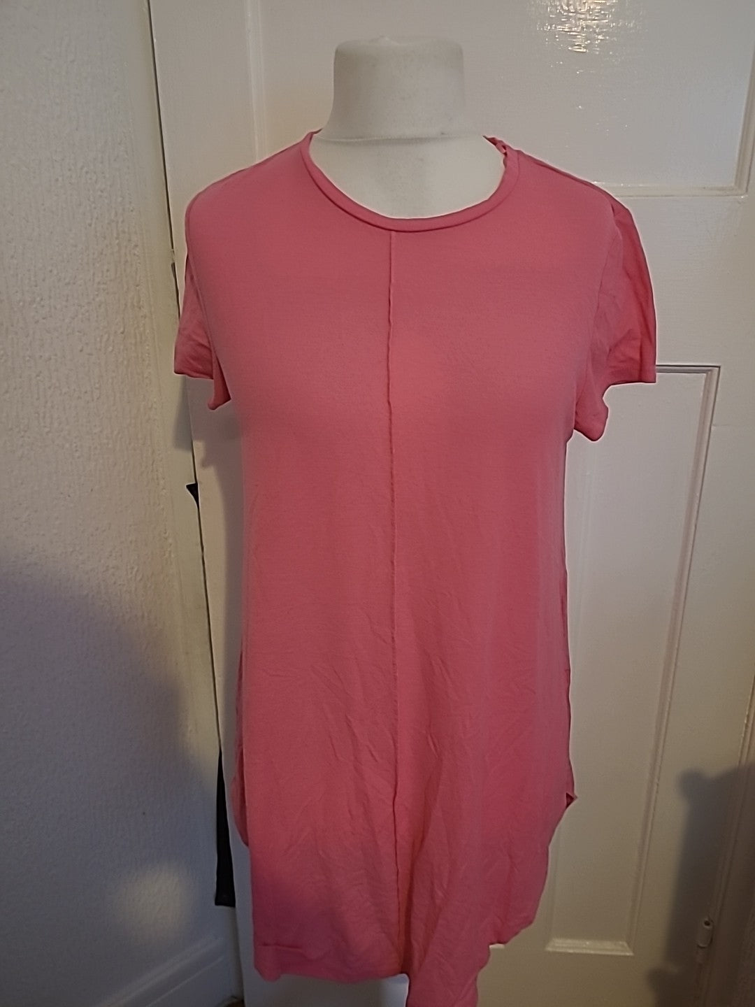 Primark Size 12-14 Pink Short Sleeved Dress