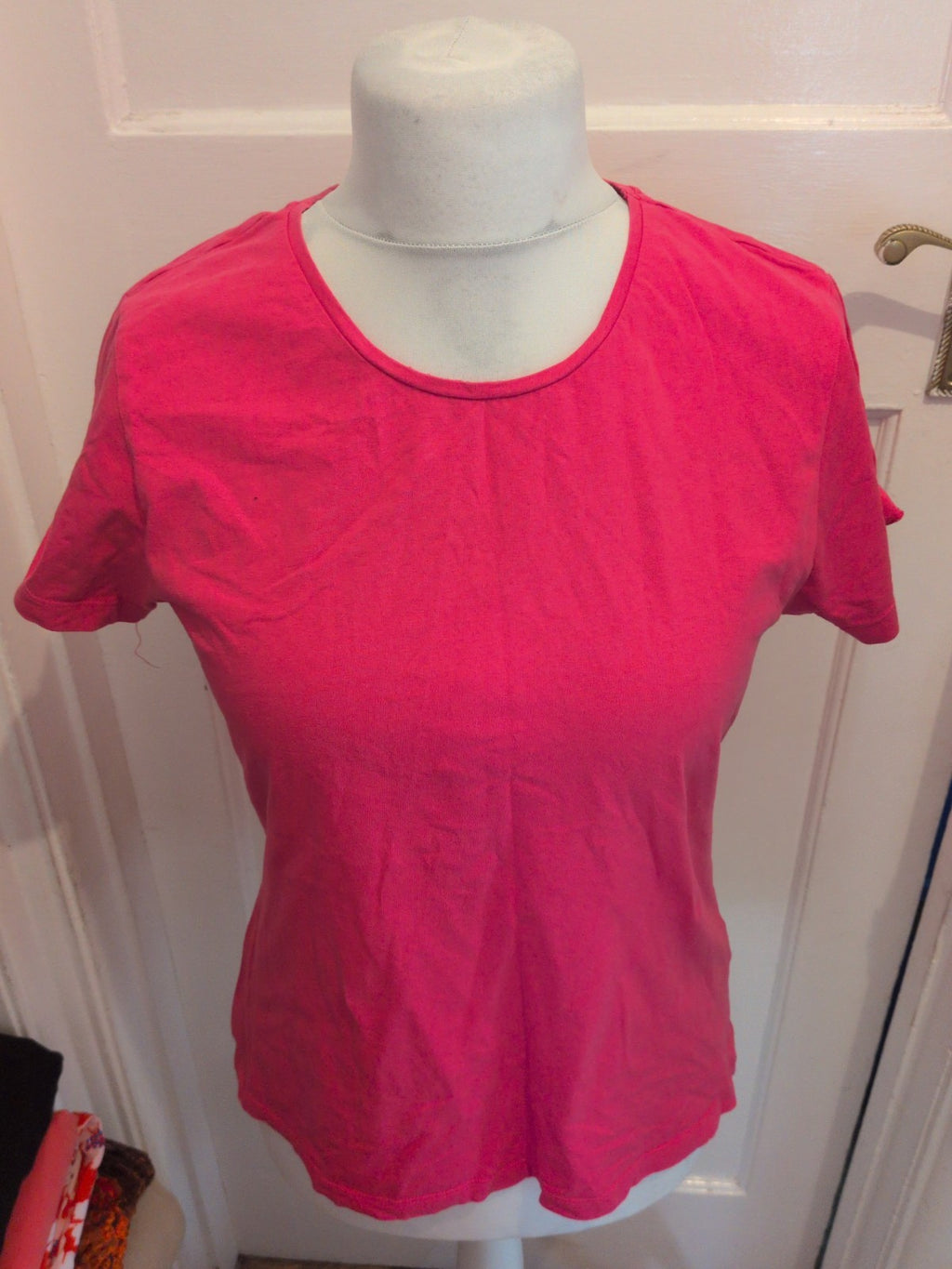 Primark 12-14 Medium Hot Pink Short Sleeve T-shirt