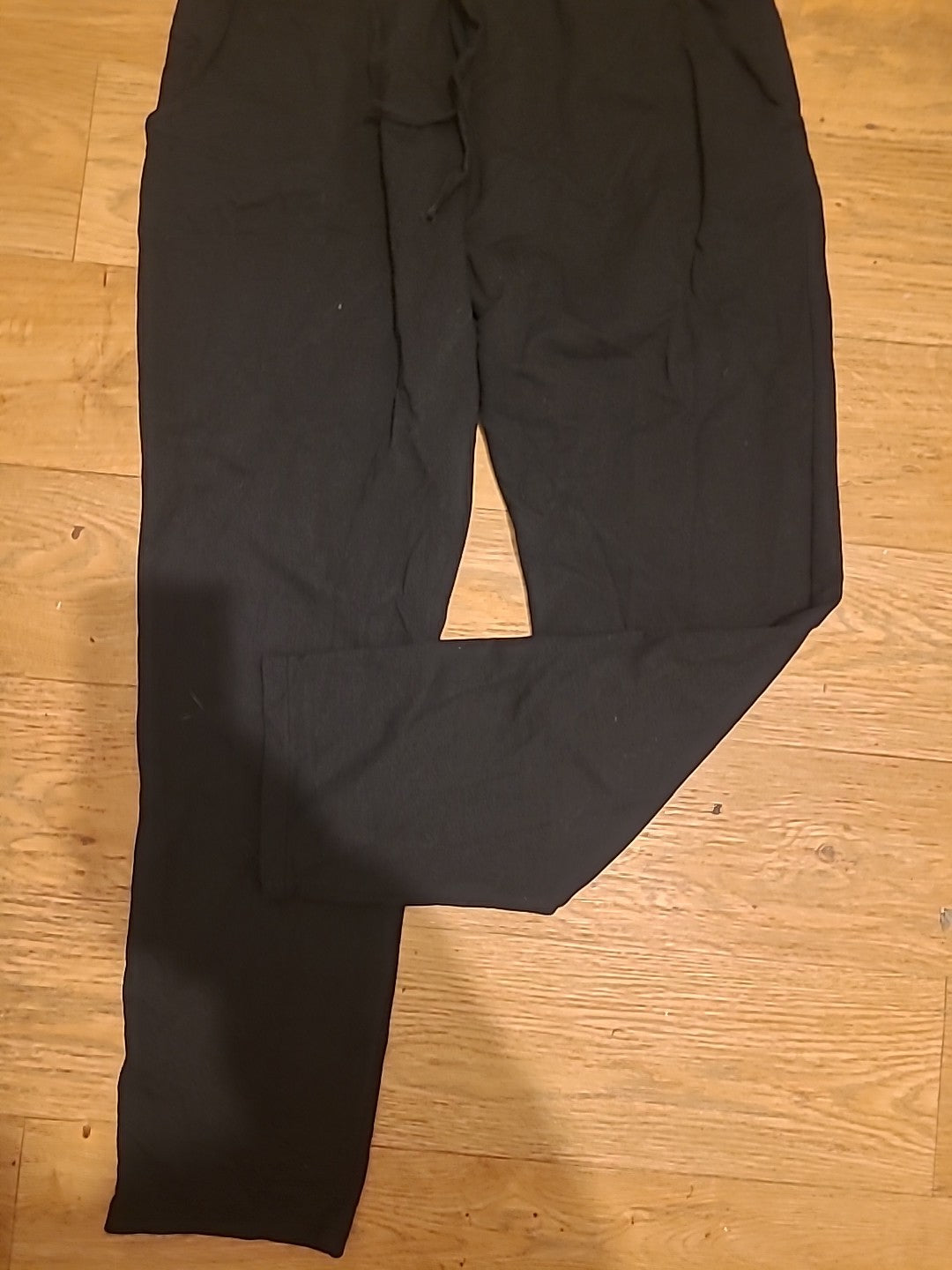 Ladies Raspberry One Size Black Joggers