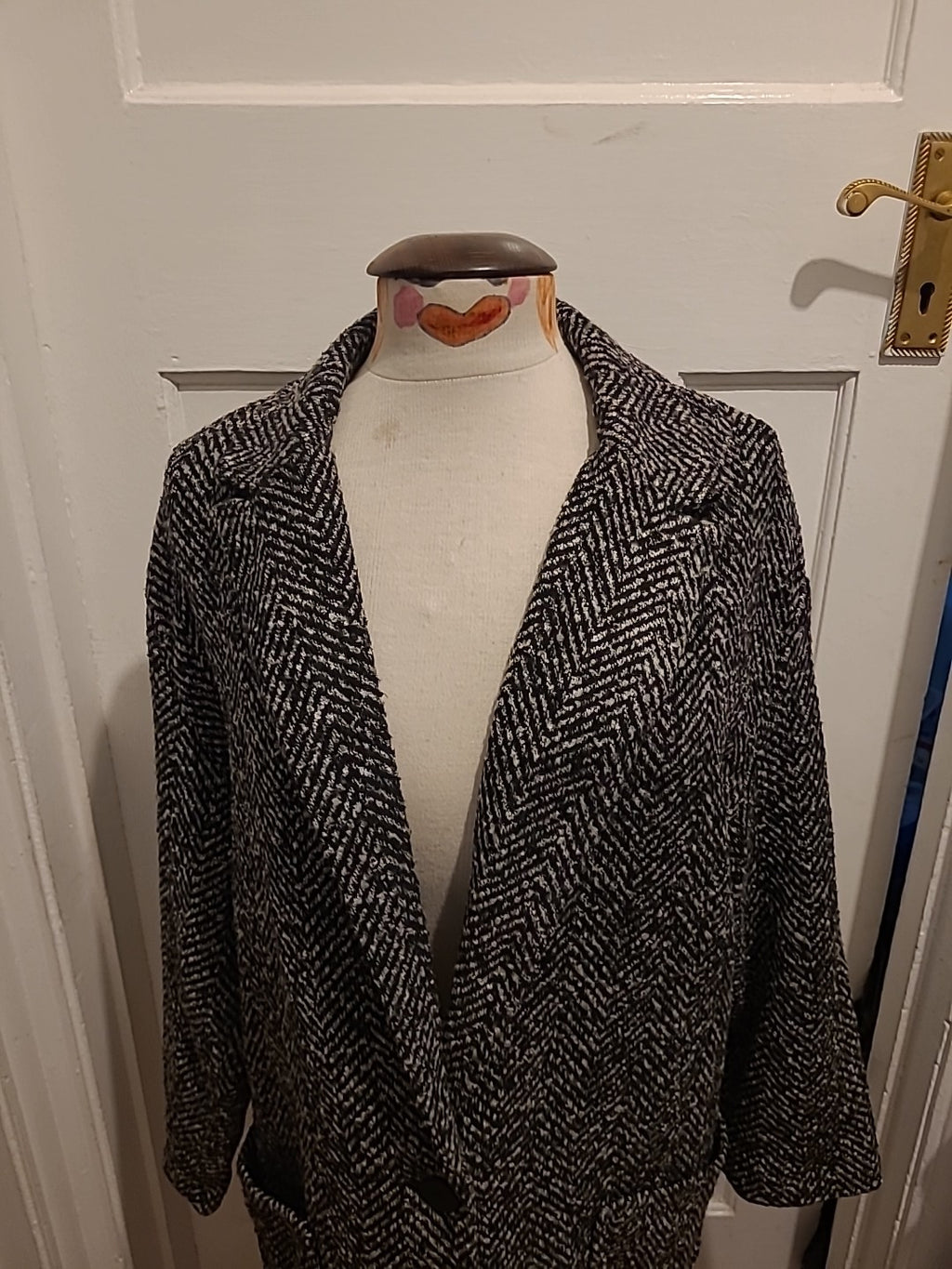 Ladies Primark Grey/Black Fleck Long Sleeved Jacket