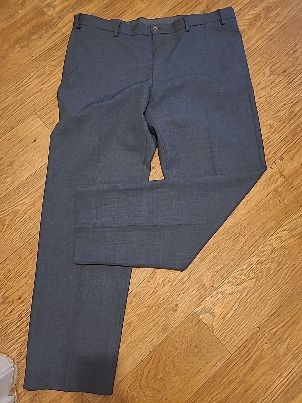 Mens M&S Collection Size 40x31R Chambray Trousers