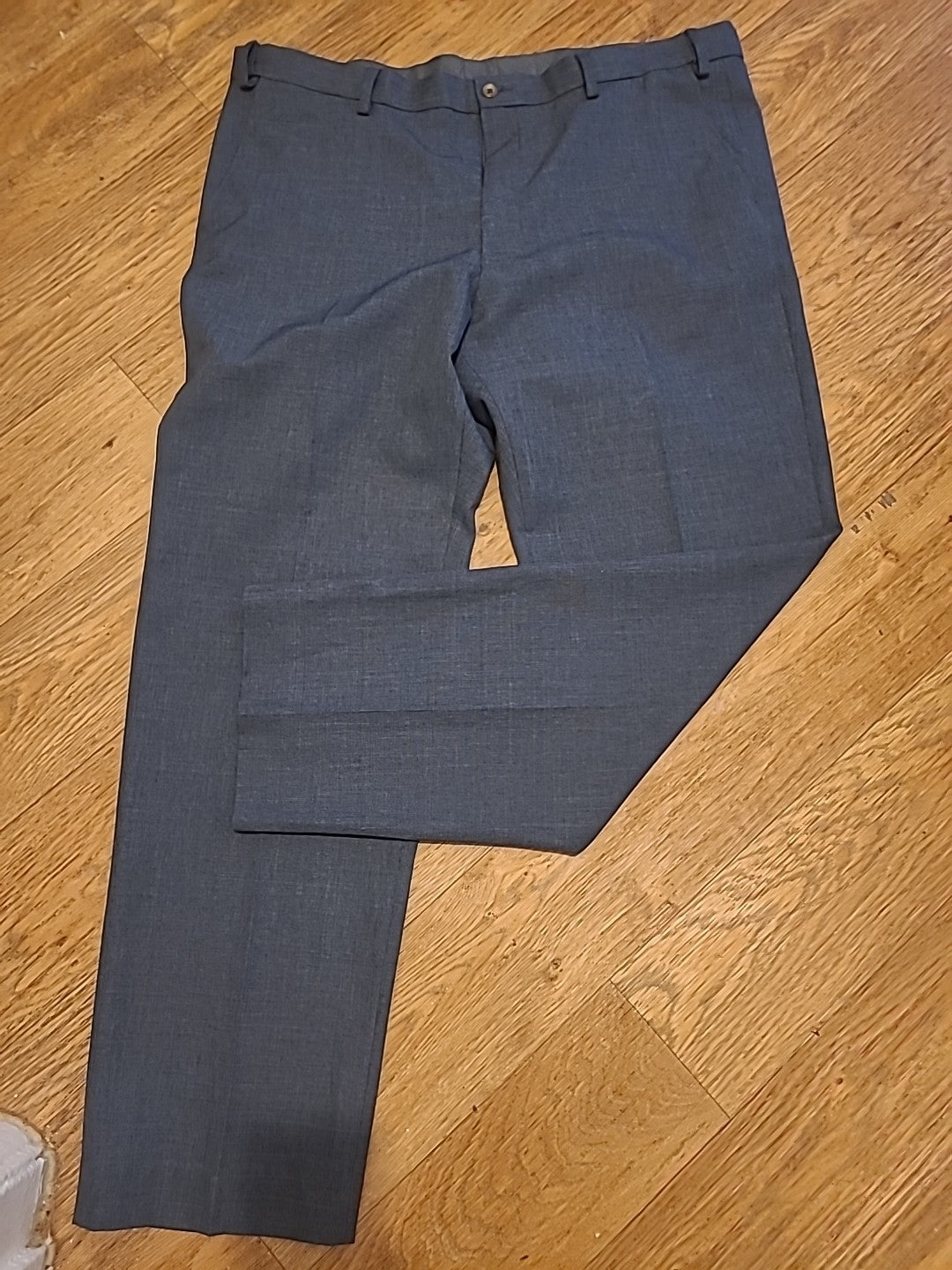Mens M&S Collection Size 40x31R Chambray Trousers