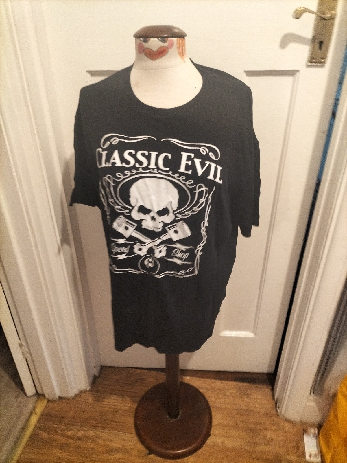 Mens Anvil Size XL Black Skull Tshirt Short Sleeved