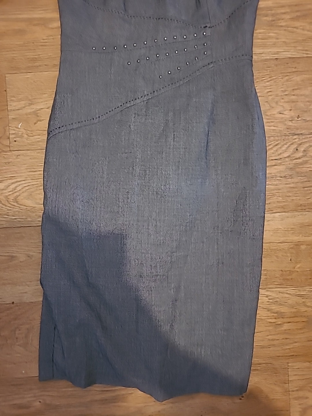 Ladies Marks And Spencer Size 8 Grey Fleck With Stud Detail Sleeveless Lined...