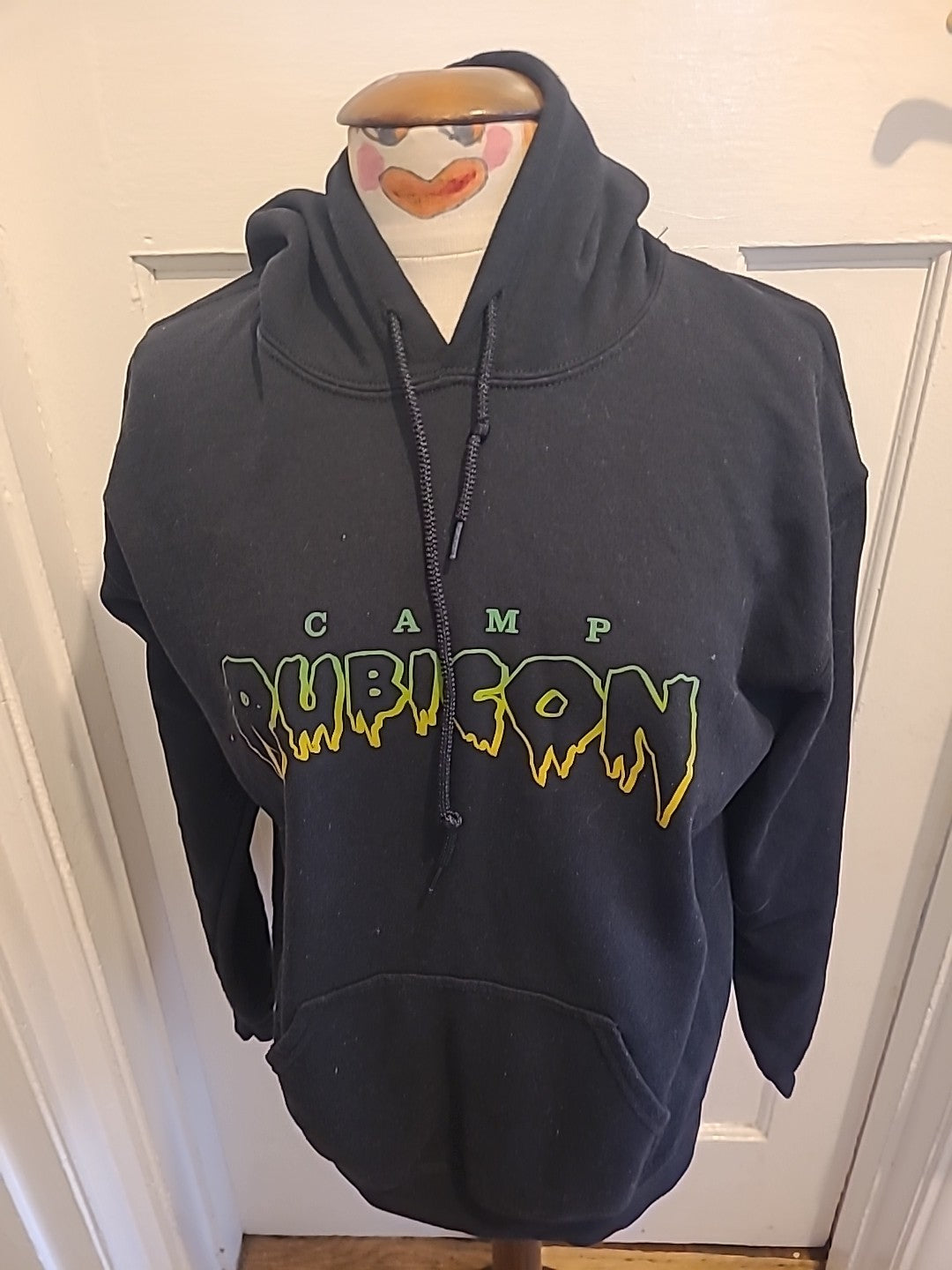Mens Gildan Size Medium Black Hoodie"Camp Rubicon"