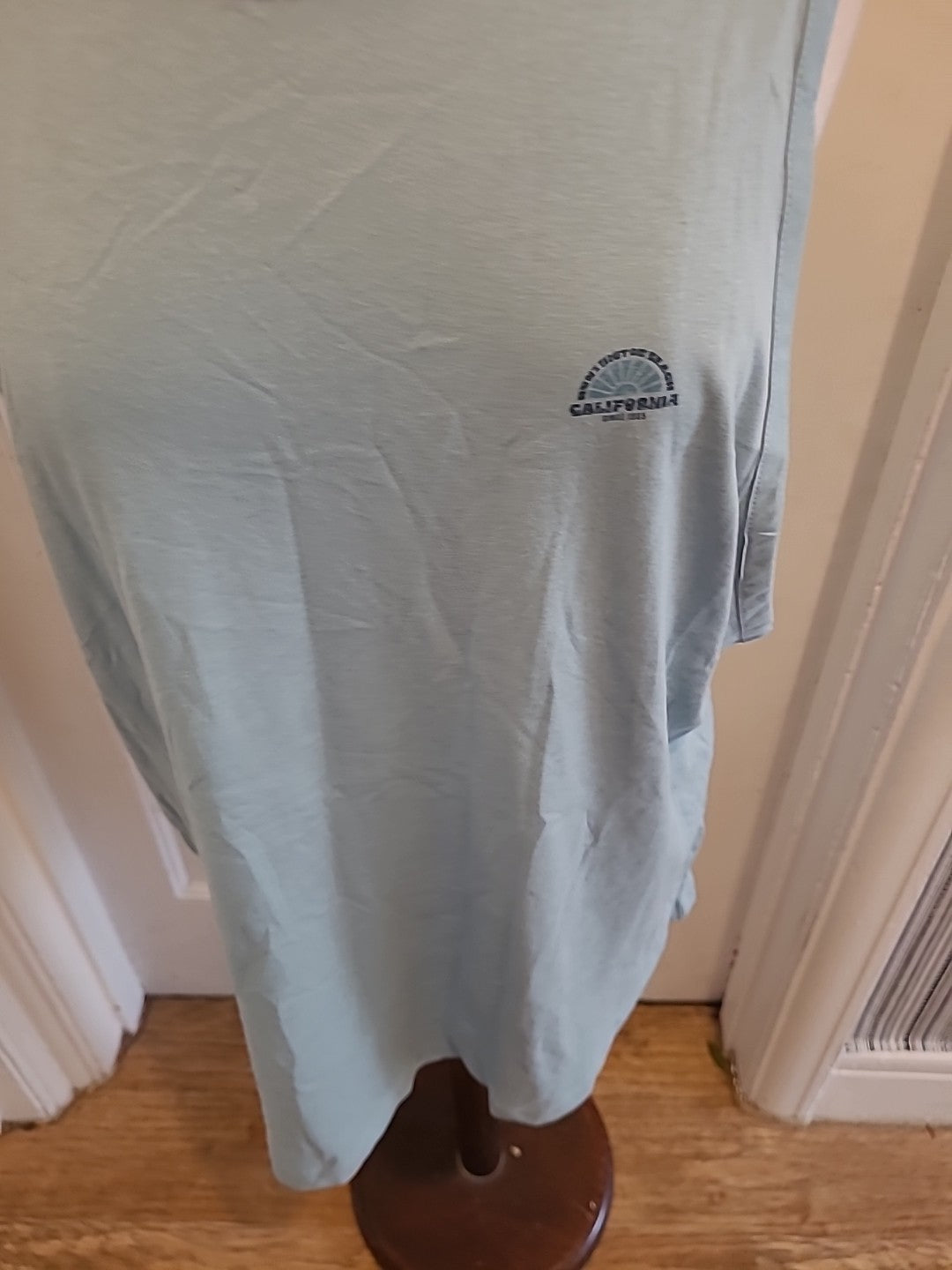 Brand New Mens Easy Large Pale Blue Tank Top