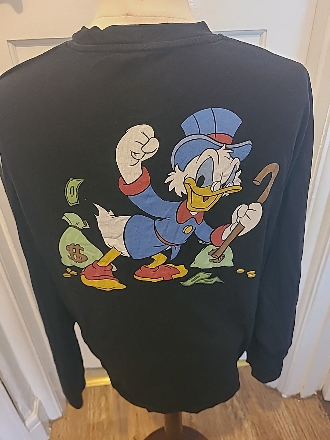 Mens Asos Disney Size Medium Black Donald Duck Tshirt
