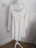 Shein Large Angel Dress White