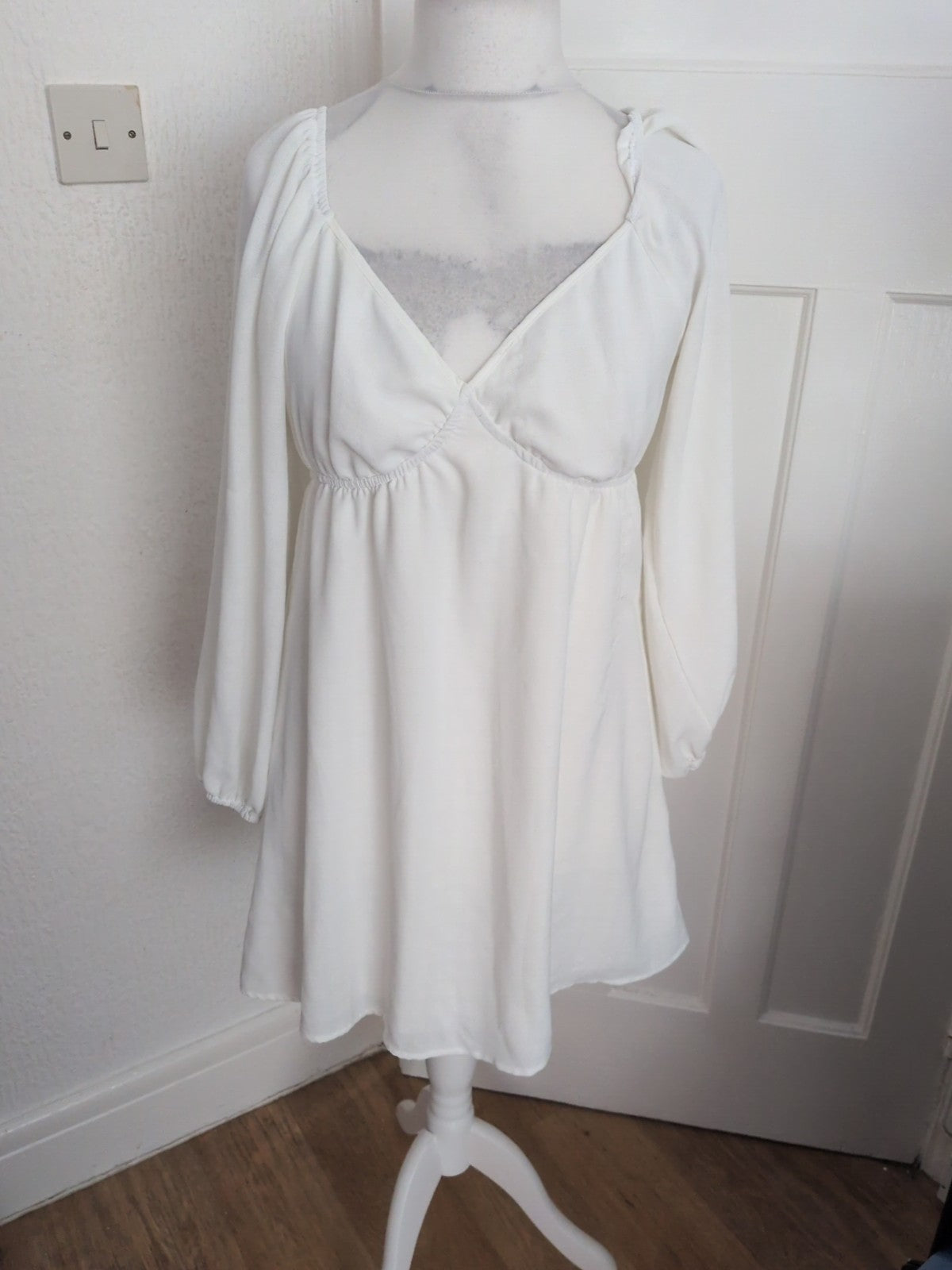 Shein Large Angel Dress White