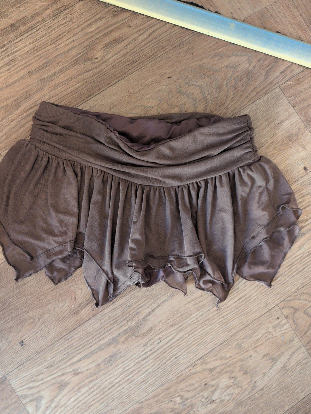 Shein Xs Brown Slight Stretch Skort *