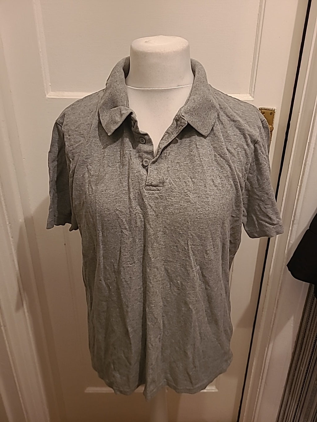 Mens George Size X Large Grey Short Sleeved Polo