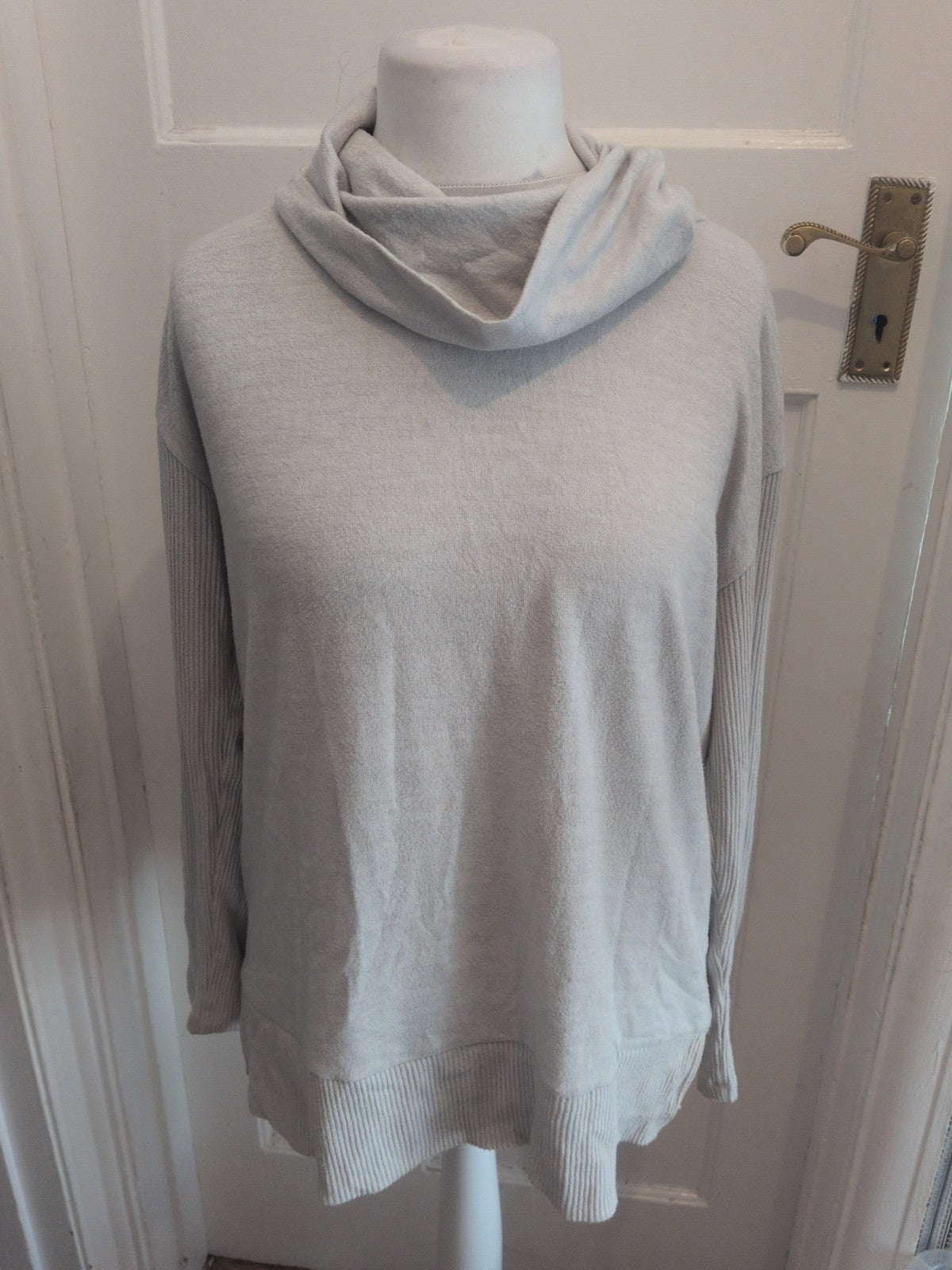 Gap Large Pale Grey High Neck Long Sleeve Pullover Jumper