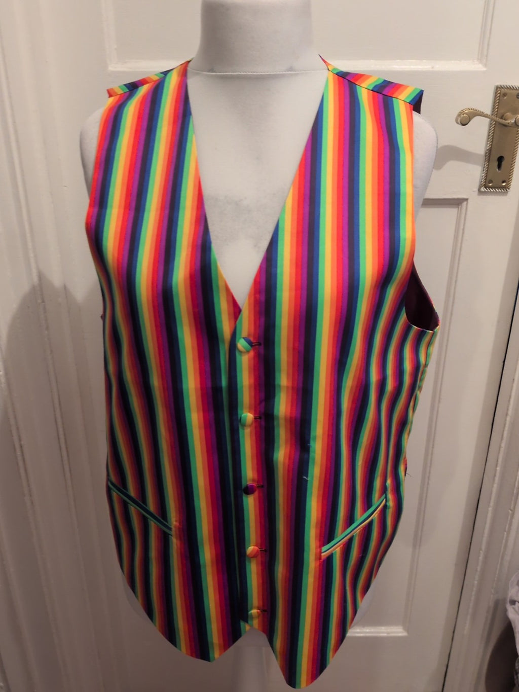 Mens Milano Size Large Multicolor Waist Coat