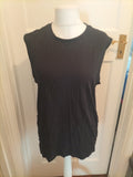 Mens Tu Size L Reg Fit Black Vest Tshirt