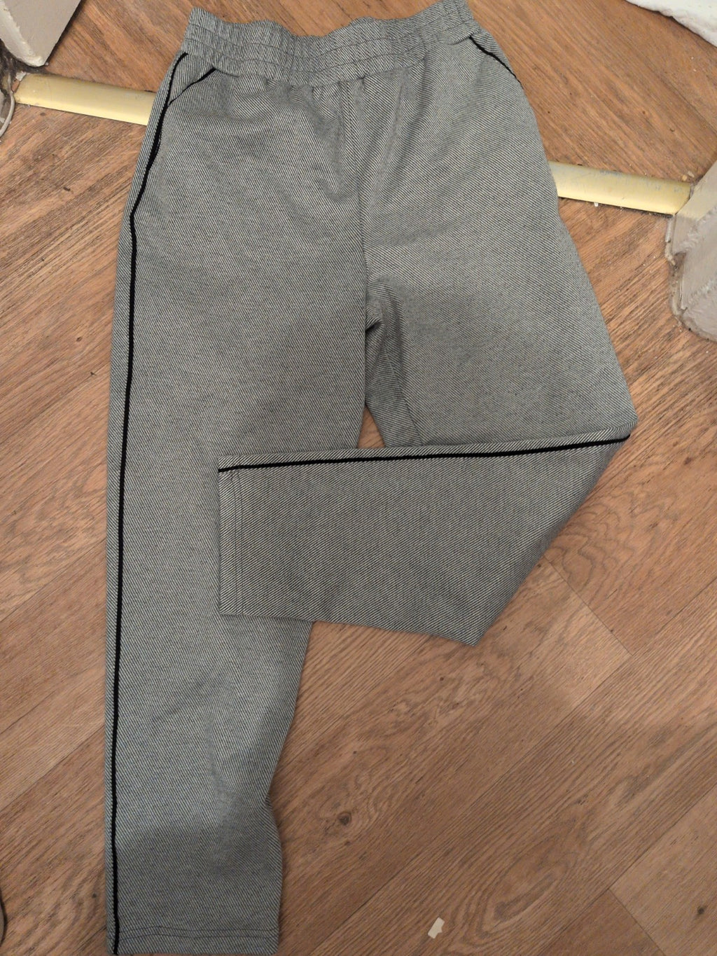 Papaya 10 Grey/Navy Stripe Elasticated Joggers